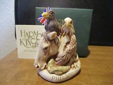 Harmony Kingdom Let Freedom Ring V1 Philly Evt Pc Horse Eagle Raven SGN RARE 500 picture