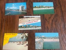  Clearwater Beach FL Lot of 5 Vintage Postcards Florida picture