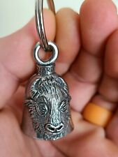 BUFFALO HEAD GUARDIAN BELL GOOD LUCK GIFT SET Keychain Lucky Charm Gift  picture