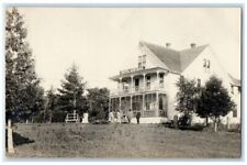 c1910's Hotel Wisteria Building View Fouch Michigan MI  RPPC Photo Postcard picture