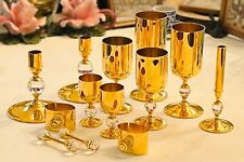 Valero Albarello 24k Gold Plated Brass, Swarovski Crystal Accents, 13 Piece Set picture