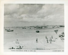 June 1944 WWII D-Day+4  BEACH AT Normandy France US Navy by Official Photo Co. picture