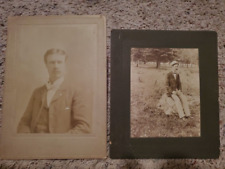 Vintage cabinet card photos.   1890's  Indiana  ID'd picture
