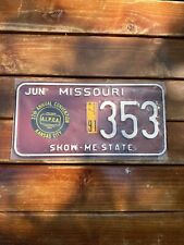 1991 Missouri ALPCA 37th Annual Convention Collectible License Plate picture