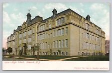 Postcard High School Exterior View Newark New Jersey Vintage Unposted picture