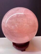 13.94LB Top Natural Rose Quartz Sphere Large Crystal Ball Reiki Healing 166mm picture