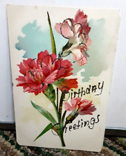 Vintage c 1910s Birthday Greetings Post Card New Jersey picture