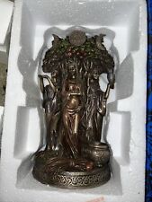 Resin Statues Danu Irish Triple Goddess of the Tuatha De Danann Bronze (CRACKED) picture