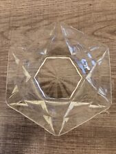 Medium Mid-Century Hexagonal Glass Ashtray picture