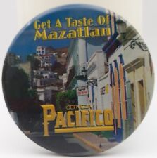 Vintage Cerveza Pacifico Pinback Button Beer Advertising Get A Taste Of Mazatlan picture