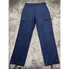 Military Combat Trousers Mens Medium Long Navy Button Fly Tastical Cargo Pants picture
