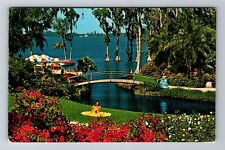 Cypress Gardens FL-Florida, Roses And Bougainvillea, Vintage c1981 Postcard picture