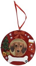 Red Dachshund Personalized Christmas Ornament picture
