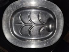 Wilton Armetale RWP Pewter Footed Well & Tree Meat Serving Platter Tray Vintage picture