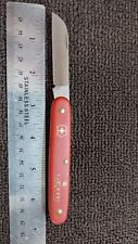 Victorinox GARDENER Knife FLORAL Knife~ Red Handle ~ Stainless ~ Swiss Army  picture