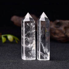 5Pcs Raw Natural Clear Quartz Crystal Point Wand Column Obelisk Stone Healing picture