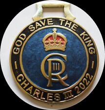GOD SAVE THE KING  - CHARLES III   - NEW - Limited edition horse brass (N6947) picture