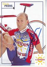 CYCLING cycling card CHRIS PEERS team COFIDIS 2001 signed picture