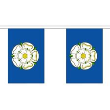 Yorkshire New Giant Huge Large Flag Bunting - 18m Metres 30 Flags - Polyester picture