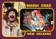 New Orleans LA Louisiana, Mardi Gras Parade Float Multi View, Vintage Postcard picture