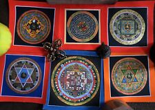 Tibetan Buddhism Om Mantra Mandala Kalachakra 6 Thangka Lama Hand Painting free picture