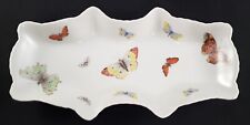 Vintage Limoges France Butterfly Dish Scalloped Trinket picture