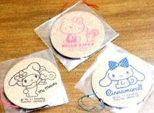 SANRIO Japan Hello Kitty My Melody Cinnamoroll Coaster Set -3 Cup Pads Cork 2011 picture