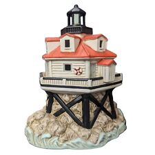 1995 Lefton Lighthouse Thomas Point MD 1875 10107 Nightlight Lamp Candle Geo Z picture