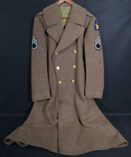 WWII USAAF 2nd Army Air Force Staff Sergeant Wool Overcoat 36R Dated 1942, CLARK picture