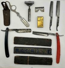 Antique Straight Razors Blade Gillette Boxes Germany Extra Arnold's Henckels Lot picture