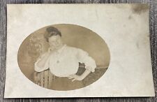 RPPC Elegant Woman In Glasses And Jewelry picture