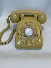 Vintage ITT Yellow Rotary Dial Desk Telephone Art Deco Collectible Display picture