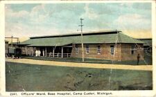 Officers Ward, Base Hospital, CAMP CUSTER, Michigan Postcard picture