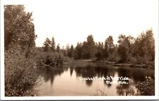 Real Photo Postcard Crooked Creek at Avery Lake in Atlanta, Michigan picture