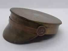 WWI Trench Art Brass Shell Soldiers Cap USA Large Size Castel (3) 107.L.1907.C picture