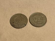 Dave & Busters Vintage Lot 2 Arcade Token Coin From 1996 & 2004 Used Circulated picture