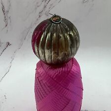 Antique Mercury Glass Pumpkin Ornament. Made In Germany Early 1900s picture