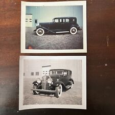 VTG 1960s England Photograph LOT of 2 1932 Franklin Car OOAK 3 x 4 picture