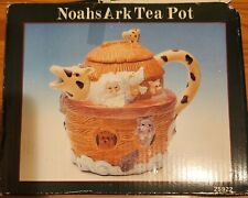 Vintage Young's 1996 Noah's Ark Ceramic Teapot Collectible Animal Teapot 7