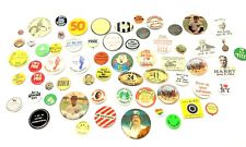 Mixed Vintage Lot Used Various Pins Pinbacks Buttons Sports Jokes Commemorative picture