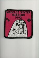 1992 BP Webelos Winter Weekend patch picture