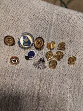 Lot of Masonic Masons Pins Lapel or tie picture