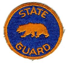 California State National Guard U. S. Army - old style WWII PATCH picture