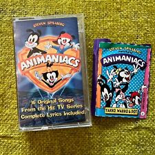 Vintage Warner Brothers ANIMANIACS Cassette Tape & Fox Kids Magazine Card #33 picture