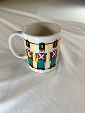 Vintage Nutcracker  Toy Soldier Christmas Mug Holiday 1990s picture
