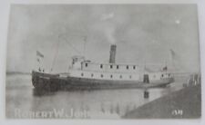 Steamship Steamer ROBERT W. JOHNSON real photo postcard RPPC picture