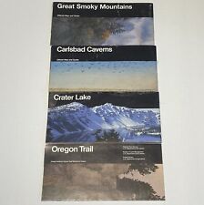 Lot of 4 Vintage 90s National Park Service Maps Guides picture