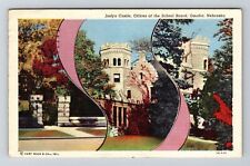 Omaha NE-Nebraska, Joslyn Castle, Offices School Board c1946 Vintage Postcard picture