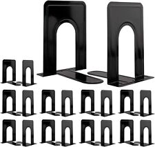Metal Library Bookends Book Support Hold Office Organizer Bookends Shelves 14 pc picture
