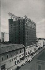 Hotel Roosevelt Jacksonville Florida Coca Cola Sign 1930's Cars Postcard UNP picture